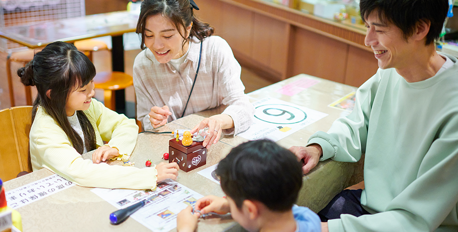 Homemade hands-on craft studio